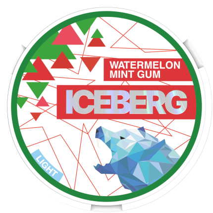 ICEBERG Watermelon Mint Gum Light